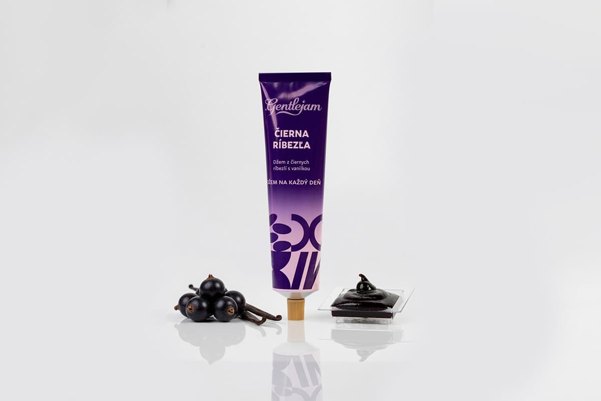 Džem z čiernych ríbezlí s vanilkou v tube — Džem v tube