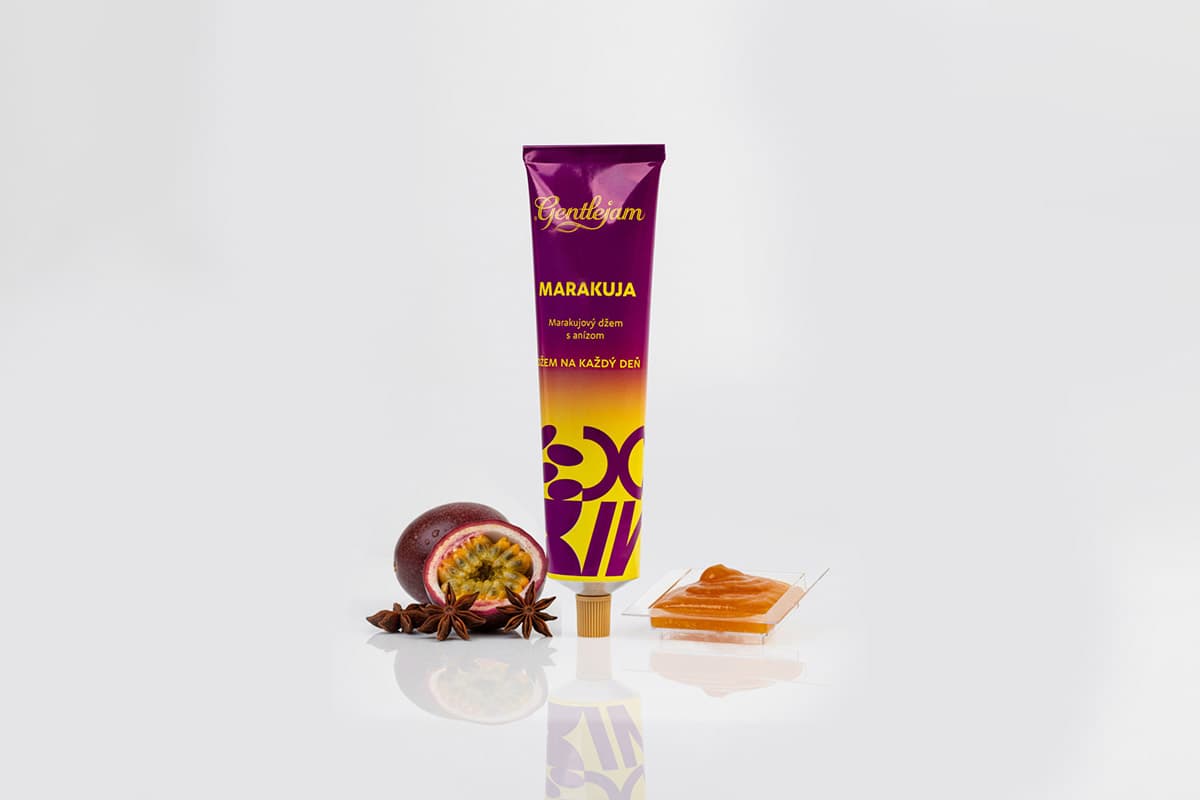 Marakujový džem s anízom v tube — Džem v tube